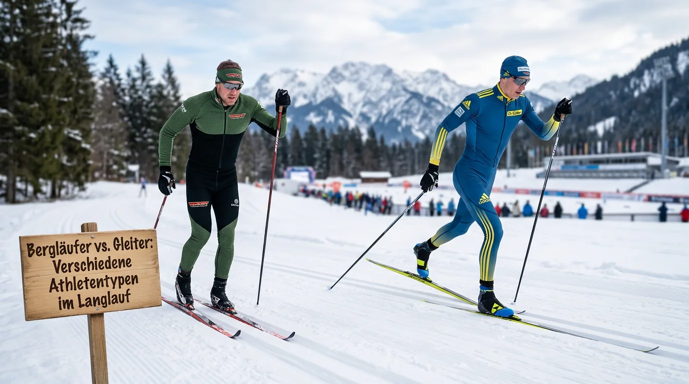 Bergläufer vs. Gleiter: verschiedene Athletentypen im Langlauf