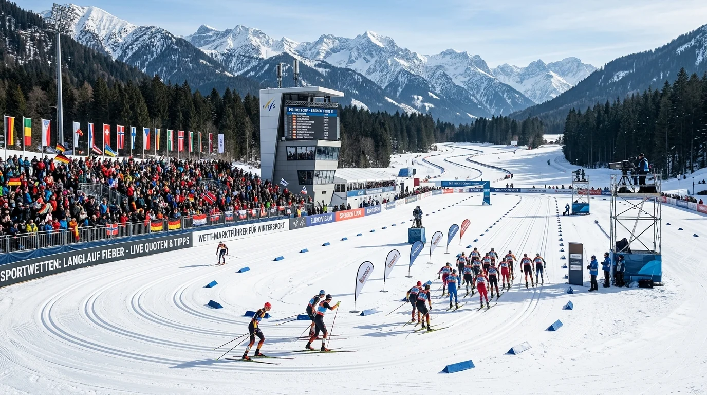 Olympische Langlauf-Arena bei den Winterspielen Milano Cortina 2026
