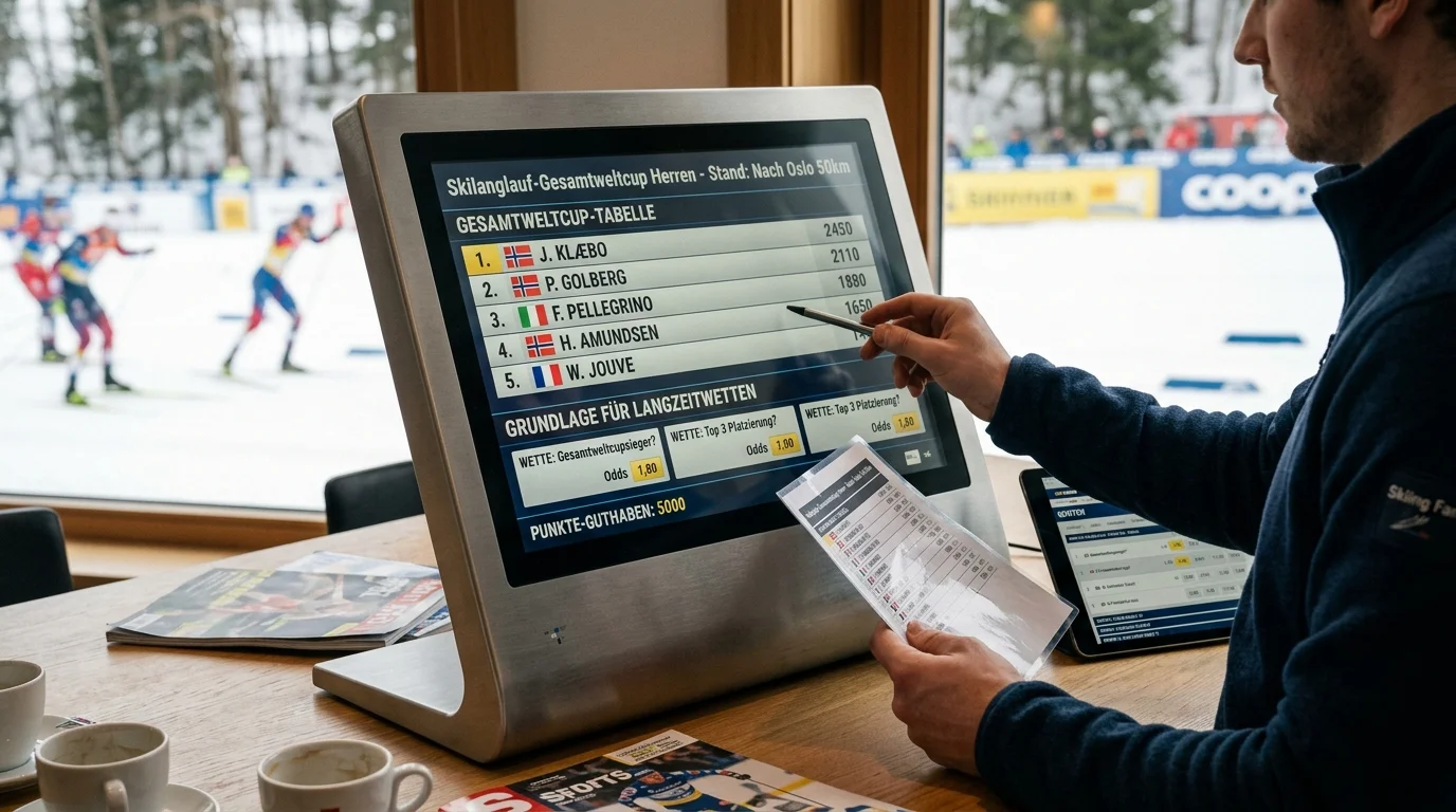 Gesamtweltcup-Tabelle als Grundlage für Langlauf-Langzeitwetten