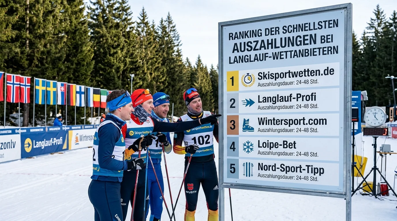 Ranking der schnellsten Auszahlungen bei Langlauf-Wettanbietern
